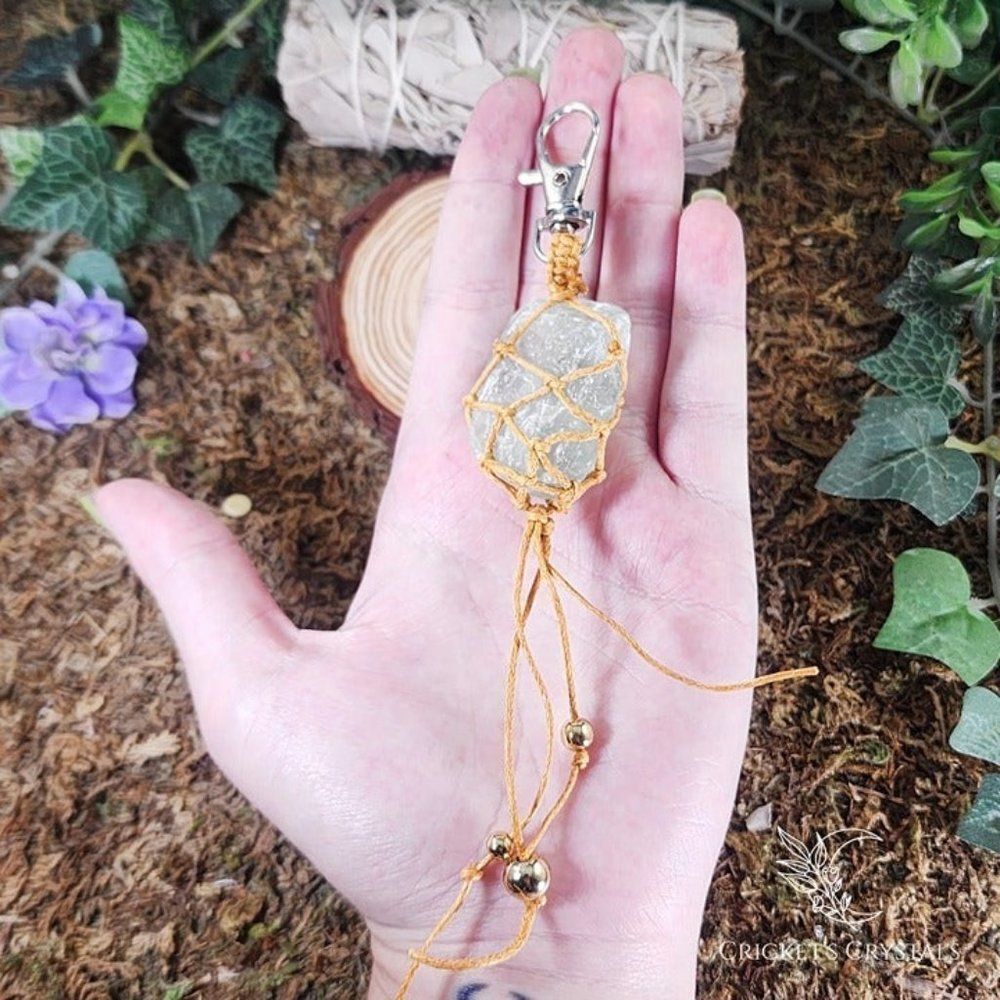 Raw Green Aventurine Keychain #12